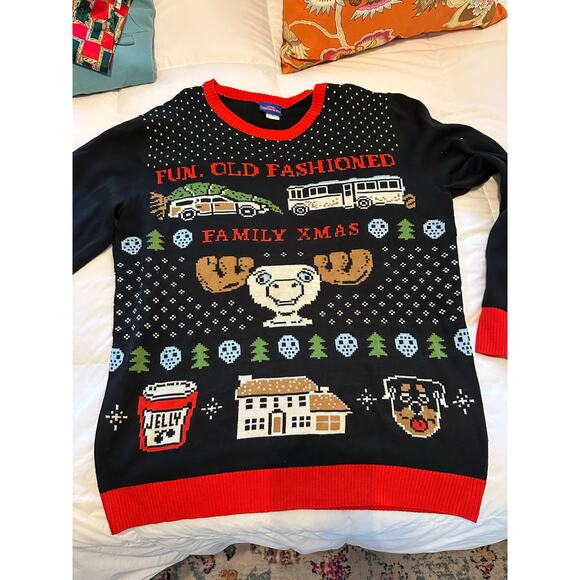 National Lampoon Christmas Vacation Men's Griswold Family Christmas Sweater XL - Picture 3 of 9